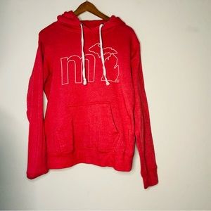 Red Michigan Hoodie